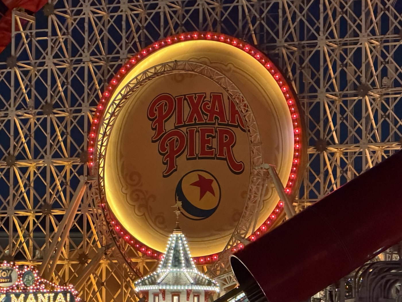 Pixar Pier Marquee